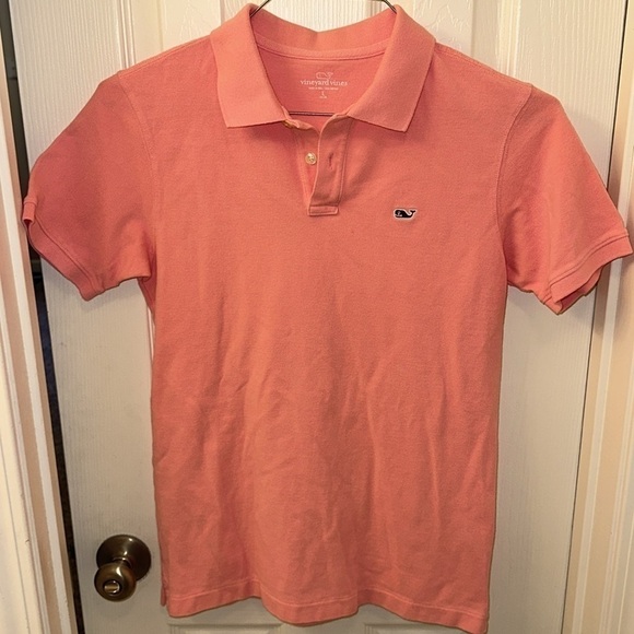 Boys/Kids Vineyard Vines Polo Pink Size YL - Picture 6 of 6